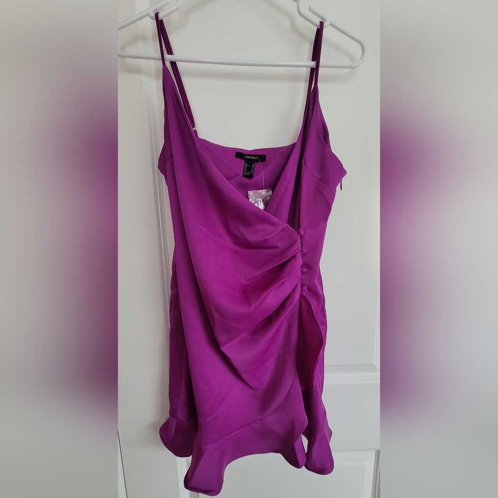 Elegant Purple Women's Wrap Dress